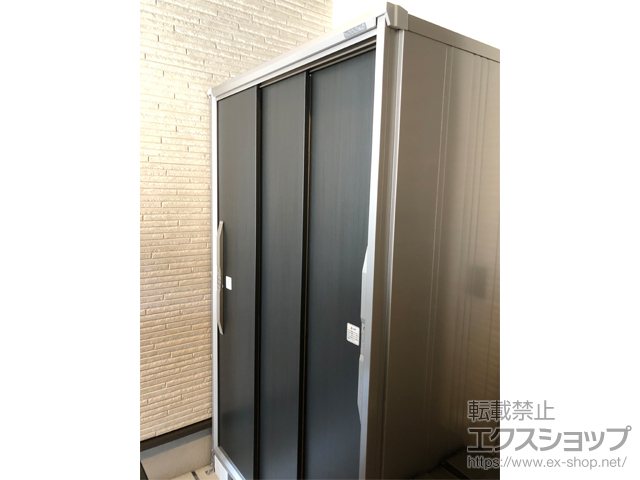 大阪府大阪市のの物置・屋外倉庫 エスモ 一般型 1215×774×1913 ESF-1207A-WE 施工例