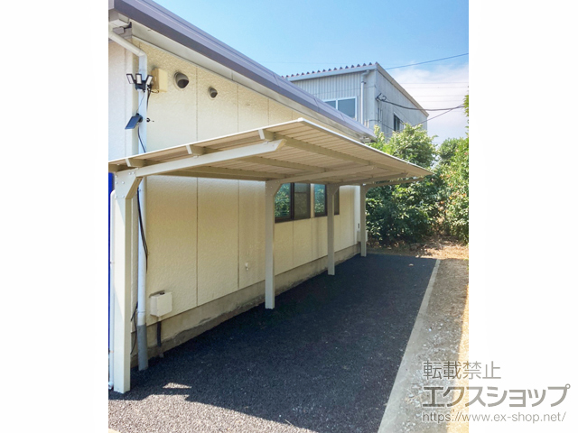 神奈川県高座郡寒川町ののサイクルポート・駐輪場 サイクルロビー CY-LFK 3連棟 静音タイプ 積雪〜40cm対応 施工例