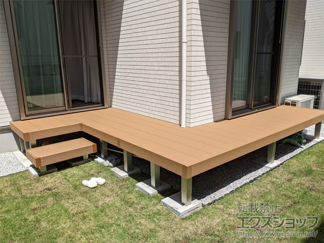 東京都調布市ののウッドデッキ リウッドデッキ 200 施工例