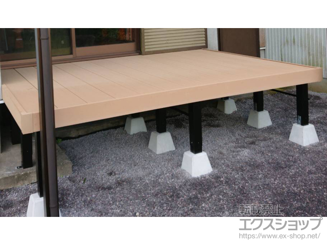鹿児島県霧島市ののウッドデッキ リウッドデッキ 200 施工例