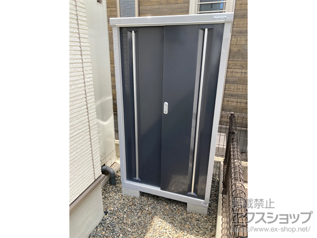 広島県福山市のの物置・屋外倉庫 1603（MJX-096D） MJX-096D-P-CG 施工例