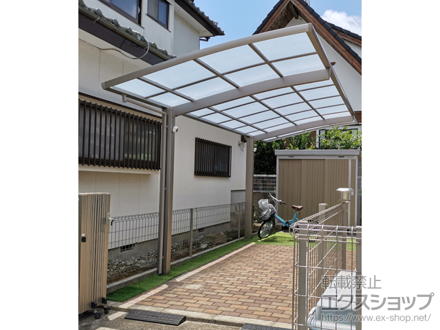 千葉県印西市ののカーポート ネスカR (ラウンドスタイル) 積雪〜20cm対応 施工例