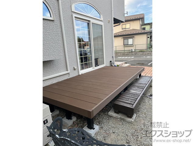 宮城県角田市ののウッドデッキ リウッドデッキ 200 施工例