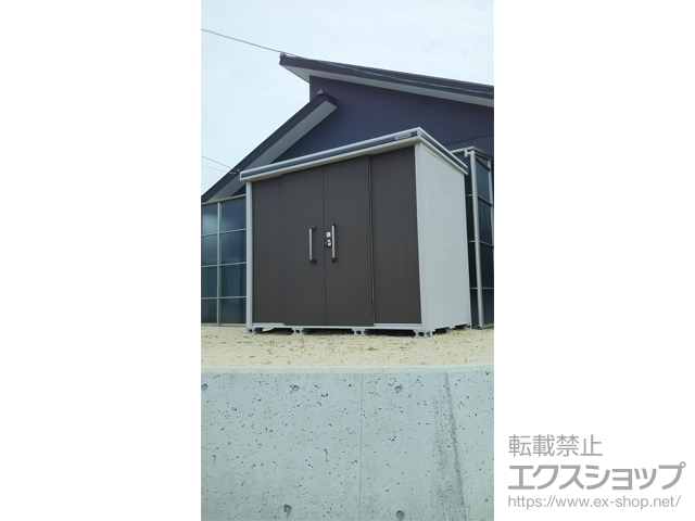 山口県宇部市のの物置・屋外倉庫 エルモ 一般型 2920×1520×2360（LMD-2915H） LMD-2915H-DW 施工例