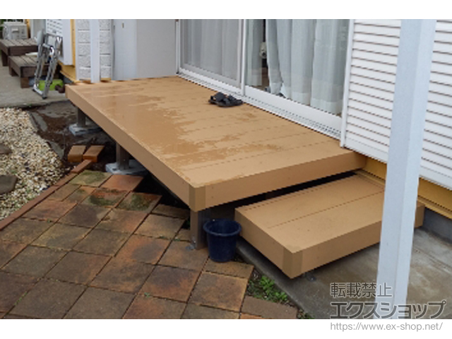 千葉県鎌ケ谷市ののウッドデッキ リウッドデッキ 200 施工例