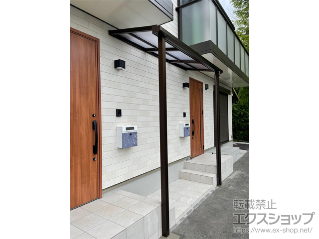 神奈川県横浜市ののテラス屋根 ソラリア F型 テラスタイプ 単体 積雪〜20cm対応 施工例