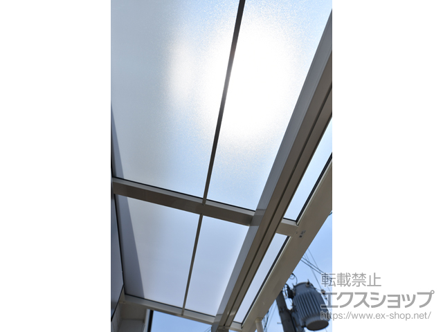 大阪府堺市ののバルコニー・ベランダ屋根 スピーネ F型 屋根タイプ 単体 積雪〜20cm対応 施工例