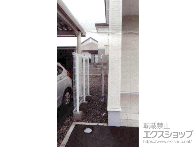 北海道帯広市ののフェンス・柵 ハイグリッドフェンス11型 高尺タイプ　フリーポールタイプ 施工例