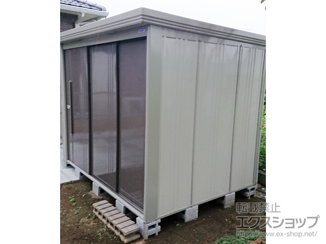 埼玉県本庄市のの物置・屋外倉庫 Mr.ストックマン プラスアルファ 一般型 結露減少型 4379×1922×2110 TP-Z43R19-B 施工例