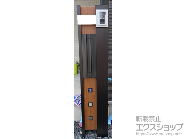 兵庫県伊丹市のの機能門柱・ポスト ルシアスポストユニットKE01型 施工例