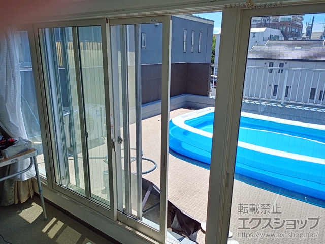 神奈川県横浜市のの二重窓（内窓） インプラス 引違い窓 2枚建 施工例