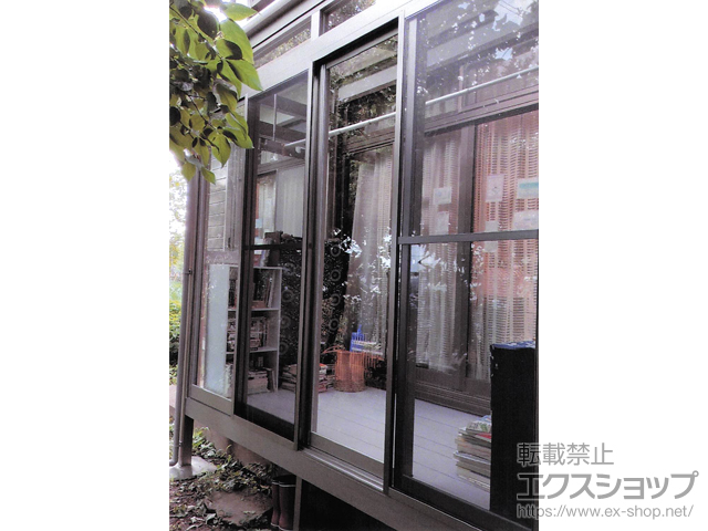 千葉県成田市ののテラス囲い・サンルーム サニージュ F型 床納まり ランマ付 積雪〜20cm対応 施工例