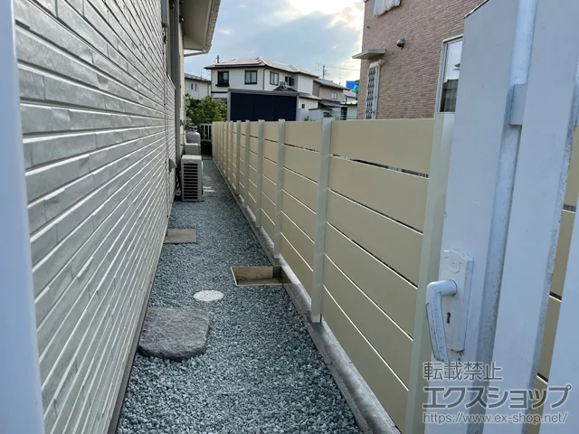 宮城県仙台市のグローベンのフェンス・柵・塀 プラド/one(ワン)フェンス ジョイントあり仕様 H1000　隙間10mm 施工例