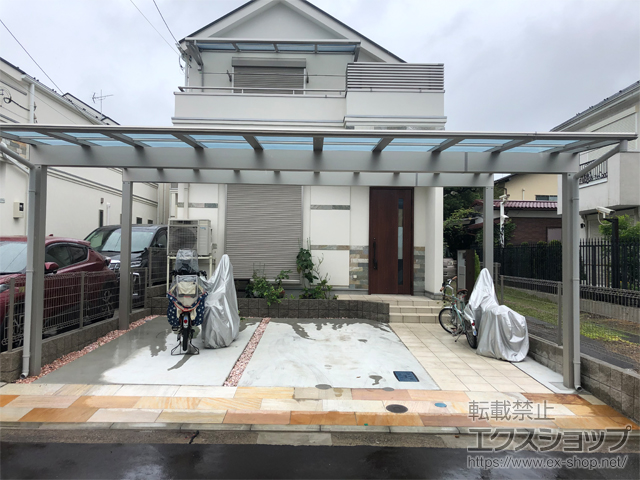 神奈川県横浜市ののカーポート エフルージュ トリプル FIRST 積雪〜20cm対応 施工例