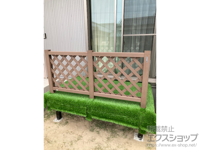 兵庫県南あわじ市ののウッドデッキ マージウッドデッキ+ラティスデッキフェンス 施工例