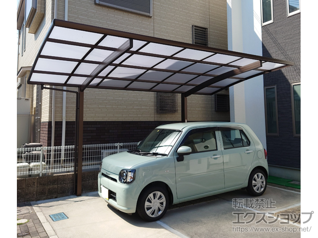 大阪府貝塚市ののカーポート プレシオスポート 積雪〜20cm対応 施工例