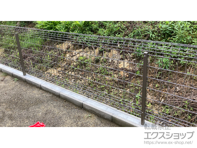 宮城県仙台市ののフェンス・柵 ユメッシュHR型 フリー支柱タイプ 施工例