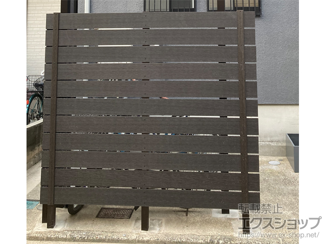 大阪府枚方市ののフェンス・柵 プラド/one(ワン)フェンス ジョイントあり仕様 高尺タイプ 11段 隙間10mm 施工例