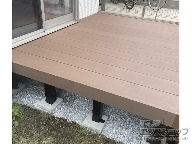 福岡県糸島市ののウッドデッキ マージウッドデッキ 施工例