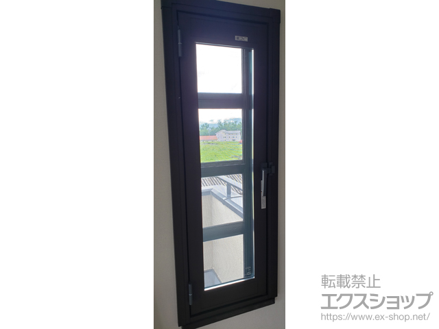 山梨県韮崎市のの二重窓（内窓） インプラス 開き窓 外観右吊元 施工例