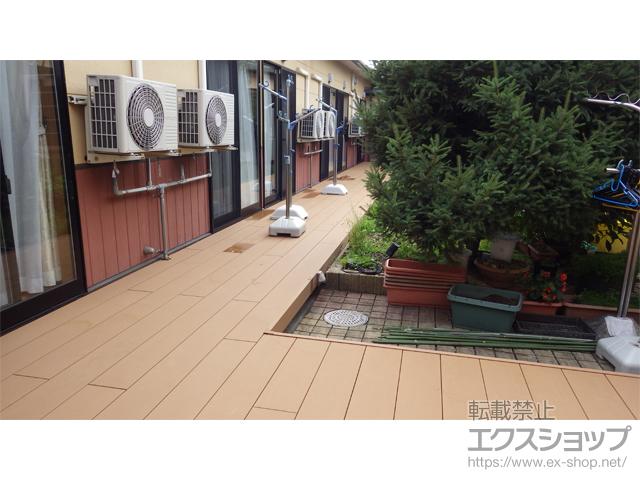 福岡県うきは市ののウッドデッキ リウッドデッキ 200 施工例