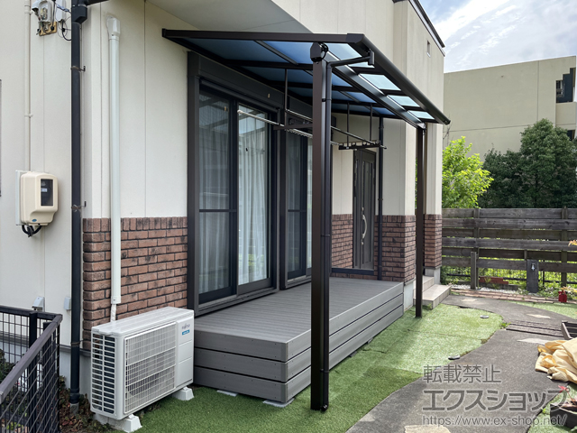 愛知県知立市ののウッドデッキ 樹ら楽ステージ 木彫 施工例