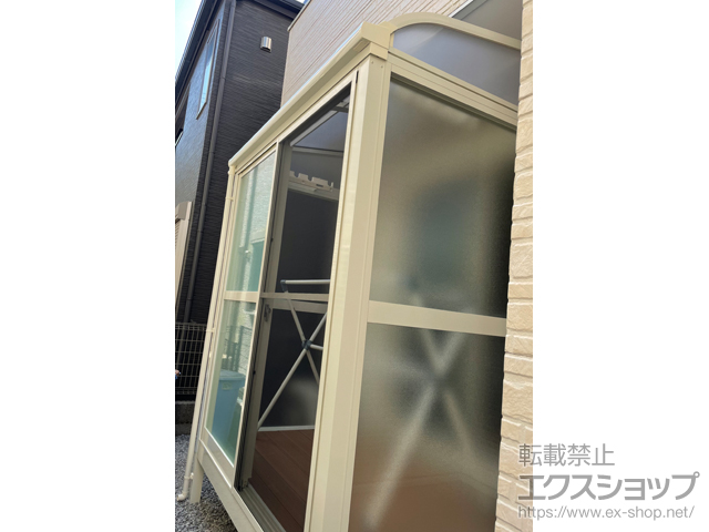 千葉県船橋市ののテラス囲い・サンルーム サニージュ R型 床納まり ランマ無 積雪〜20cm対応 施工例