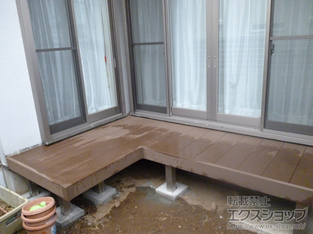 神奈川県海老名市ののウッドデッキ マージウッドデッキ 施工例