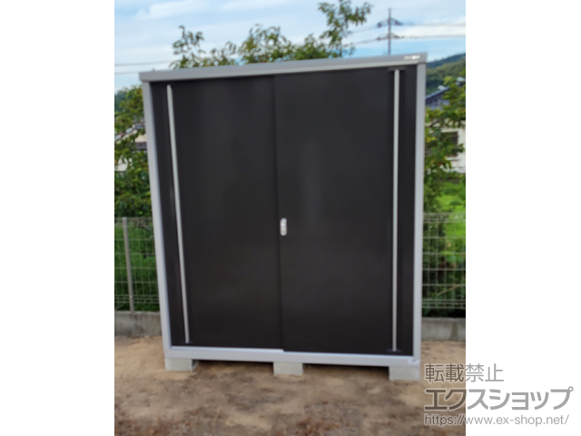 広島県江田島市のの物置・屋外倉庫 シンプリー 一般型 1740×755×1903 MJX-177E-EB 施工例