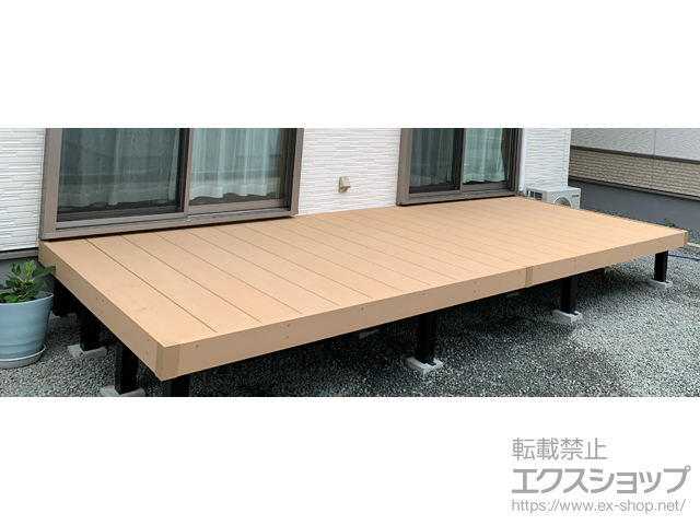 山梨県甲斐市ののウッドデッキ リウッドデッキ 200 施工例