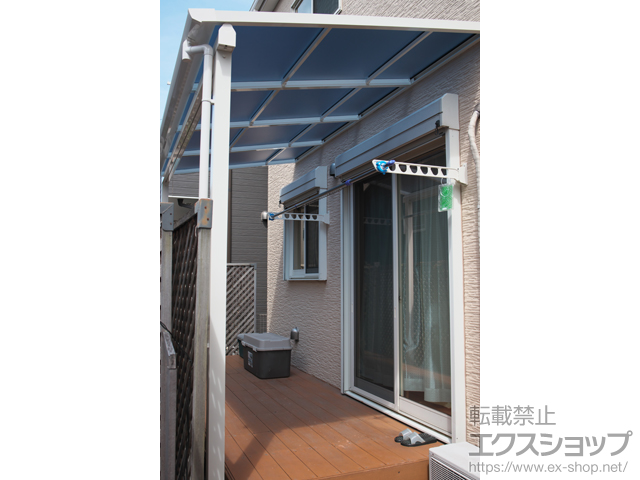 東京都東大和市ののテラス屋根 ソラリア F型 テラスタイプ 単体 積雪〜20cm対応 施工例