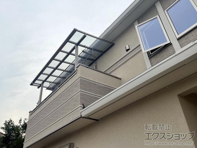 神奈川県川崎市ののバルコニー・ベランダ屋根 テラスVS F型 屋根タイプ 単体 積雪〜30cm対応 施工例