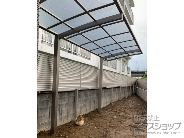 宮崎県宮崎市ののサイクルポート・駐輪場 ネスカRミニ (ラウンドスタイル) 積雪〜20cm対応 施工例