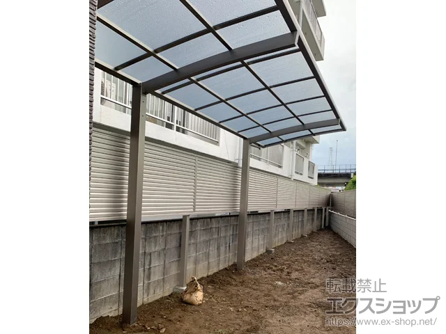 宮崎県宮崎市のLIXIL(リクシル)のサイクルポート・自転車置き場 ネスカRミニ (ラウンドスタイル) 積雪～20cm対応 施工例