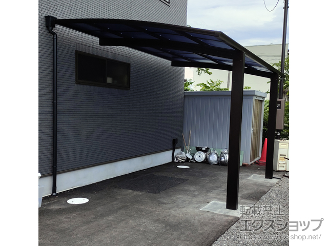 福島県いわき市ののカーポート プレシオスポート 積雪〜20cm対応 施工例