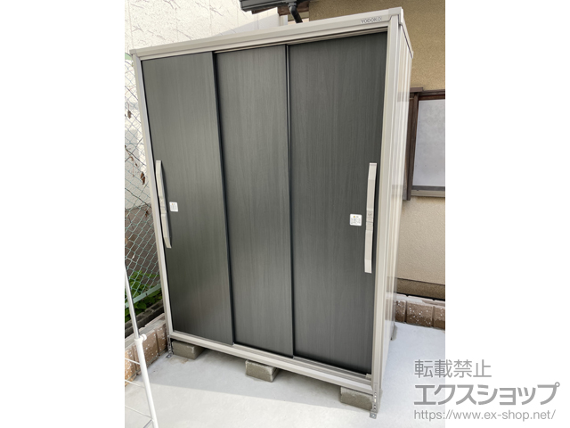 大阪府堺市のの物置・屋外倉庫 エスモ 一般型 1500×924×1913 ESF-1509A-WE 施工例