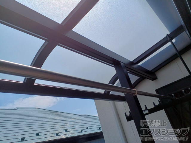 千葉県市川市ののバルコニー・ベランダ屋根 スピーネ R型 屋根タイプ 単体 積雪〜20cm対応 施工例