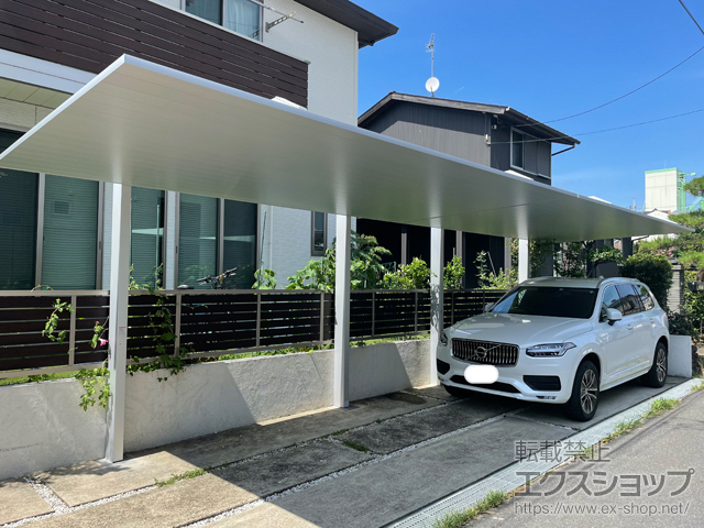 千葉県流山市ののカーポート カーポートSC 縦連棟 積雪〜20cm対応 施工例
