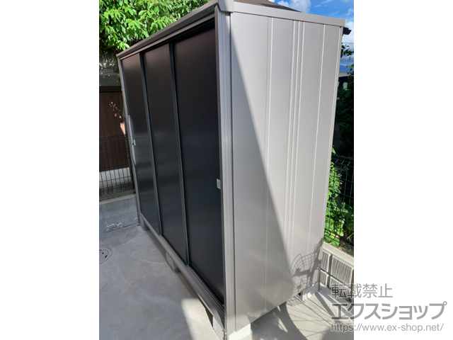 福岡県福岡市のの物置・屋外倉庫 エスモ 一般型 2100×924×1913 ESF-2109A-GM 施工例