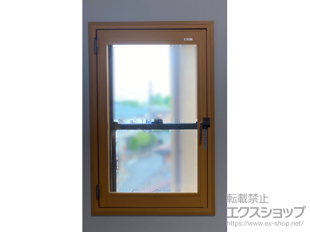 埼玉県川口市のの二重窓（内窓） インプラス 開き窓 外観右吊元 施工例