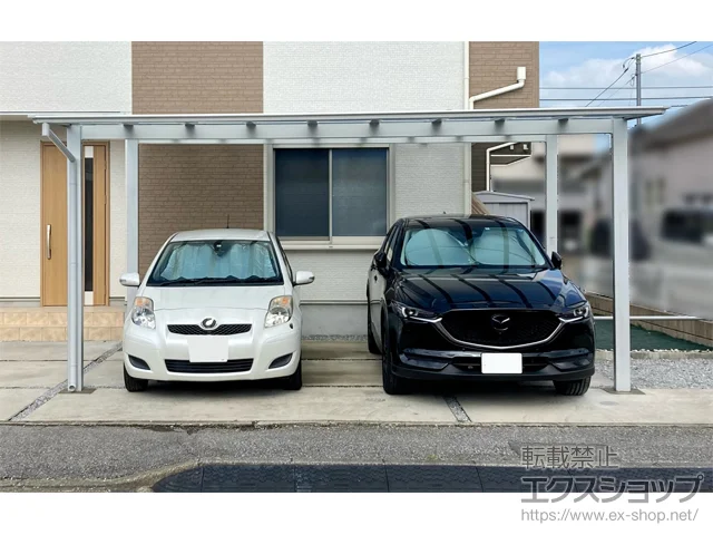 埼玉県南埼玉郡宮代町のValue Selectのカーポート ソリッドポート ワイド 積雪～20cm対応 施工例