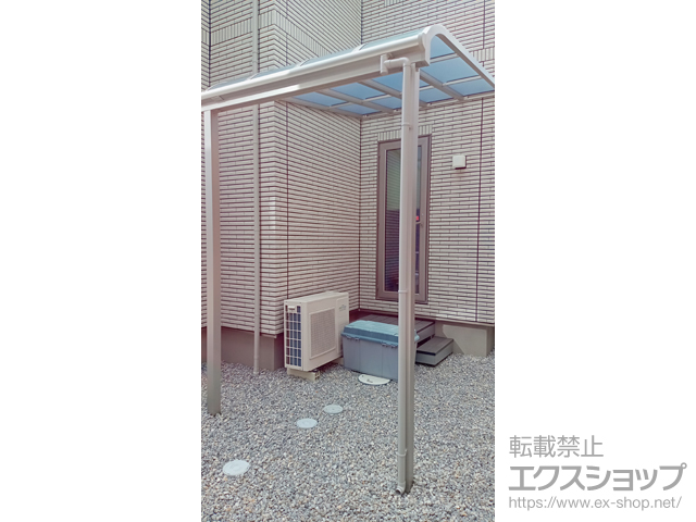 滋賀県彦根市ののテラス屋根 ソラリア R型 1500 テラスタイプ 単体 積雪〜50cm対応 施工例
