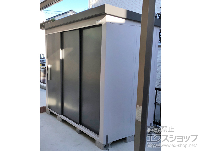 和歌山県海南市のの物置・屋外倉庫 レスパス LES-2212(GM) 一般型 2289×1222×2100 LES-2212(GM)-GM 施工例