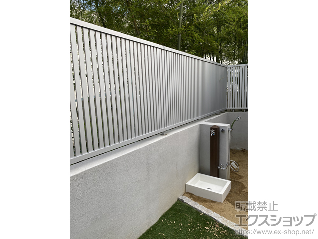 大阪府吹田市ののフェンス・柵 フェンスAB TS1型 縦スリット1 フリーポールタイプ 施工例