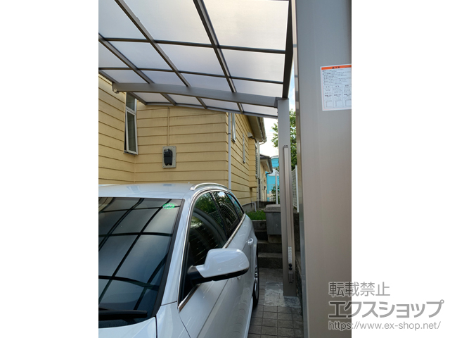 千葉県富里市ののカーポート ネスカR (ラウンドスタイル) 積雪〜20cm対応 施工例