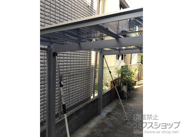 東京都大田区ののサイクルポート・駐輪場 フーゴFミニ (フラットスタイル) 積雪〜20cm対応 施工例
