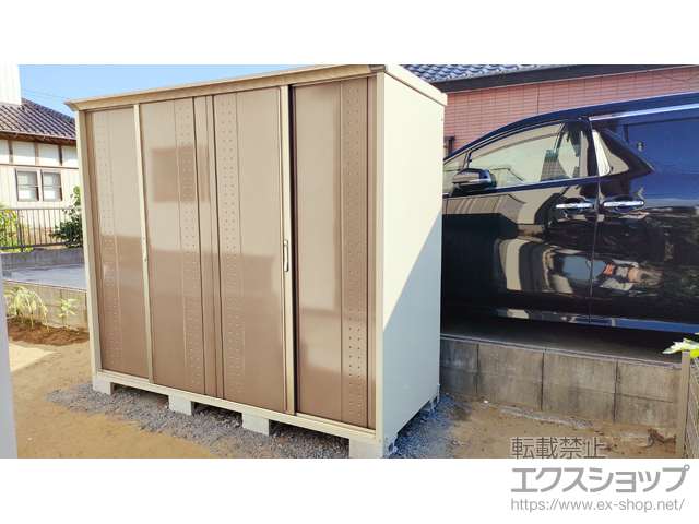 千葉県山武郡横芝光町のの物置・屋外倉庫 グランプレステージジャンプ 2247×900×1900（GP-229A） GP-229A-F-CB 施工例