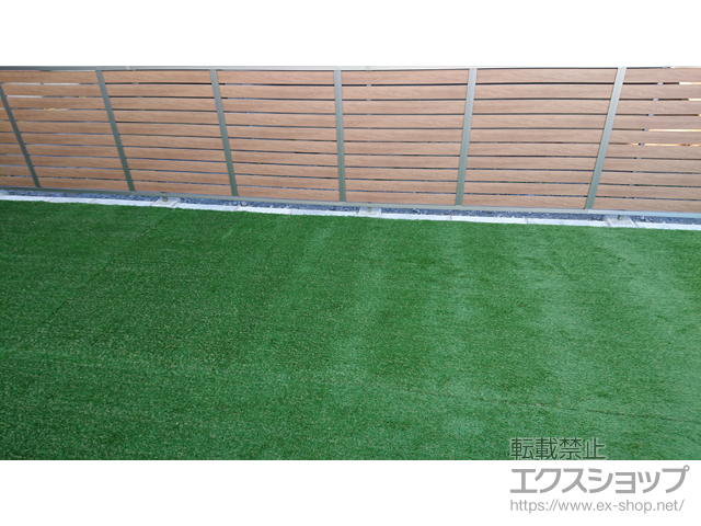 北海道苫小牧市ののフェンス・柵 モクハイフェンス フリーポールタイプ 施工例