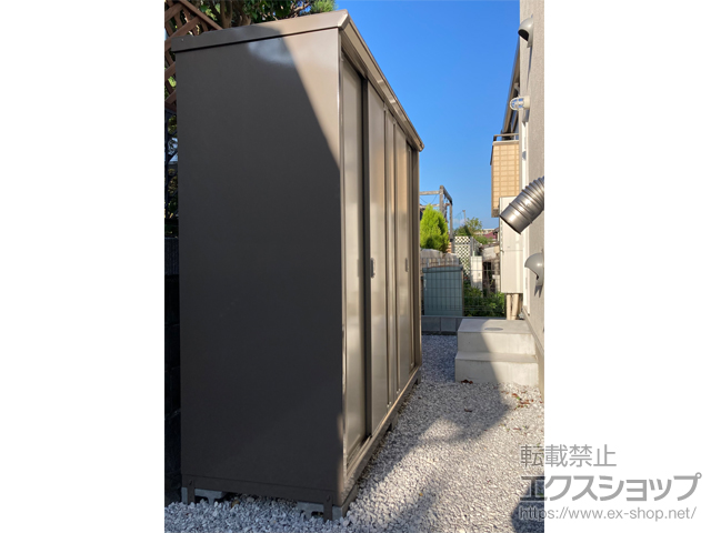 神奈川県横浜市のの物置・屋外倉庫 ナイソーシスター　2160×720×1903（KMW-217E-P） KMW-217E-P-NG 施工例