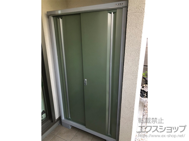 東京都小平市のの物置・屋外倉庫 シンプリー 一般型 MJX-115E-P-JG MJX-115E-P-JG 施工例